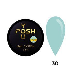 Cover Base - Без ТРО YOU POSH (30 ml). №30 - Світло-бірюзова baseposh30030 фото