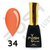 Cover Base - Без ТРО YOU POSH 12 ml. №34 - Неонова помаранчева baseposh12034 фото
