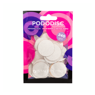 Змінні файли білі PODODISC STALEKS PRO L 240 грит (50 шт) PDF-25-240w фото
