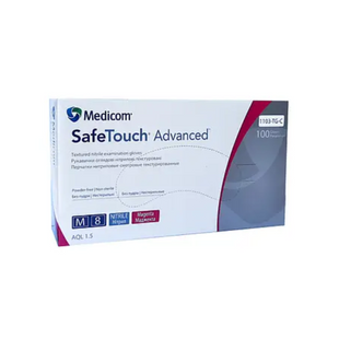 Рукавички нітрілові (маджента) SafeTouch MAGENTA MEDICOM 3,5 г 100шт M 8718007911404 фото