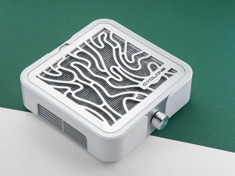 Витяжка CYCLONE X2 SILVER на 72 вт. для манікюру та педикюру cyclonex2silver фото