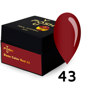 Cover Base - Без ТРО YOU POSH (30 ml). №43 - Світла бордо (Вітражна) baseposh30043 фото