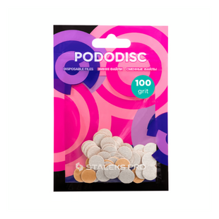 Змінні файли білі PODODISC STALEKS PRO XS 100 грит (50 шт) PDF-10-100w фото