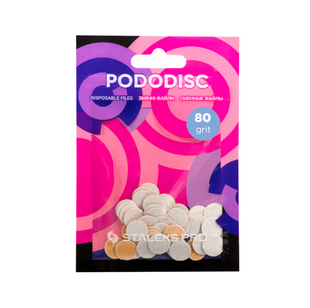 Змінні файли білі PODODISC STALEKS PRO XS 80 грит (50 шт) PDF-10-80w фото