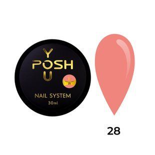 Cover Base - Без ТРО YOU POSH (30 ml). №28 - Світла коралово-персикова baseposh30028 фото