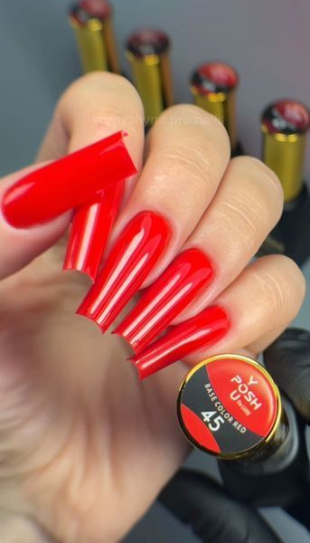 Cover Base - Без ТРО YOU POSH 12 ml. №45 - Насичена червона baseposh12045 фото