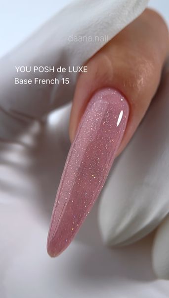 Cover Base - Без ТРО YOU POSH 12 ml. №15 - Фіолетово-рожева з голографічним шимером baseposh12015 фото