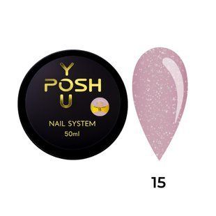 Cover Base - Без ТРО YOU POSH (50 ml). №15 - Фіолетово-рожева з голографічним шимером baseposh50015 фото